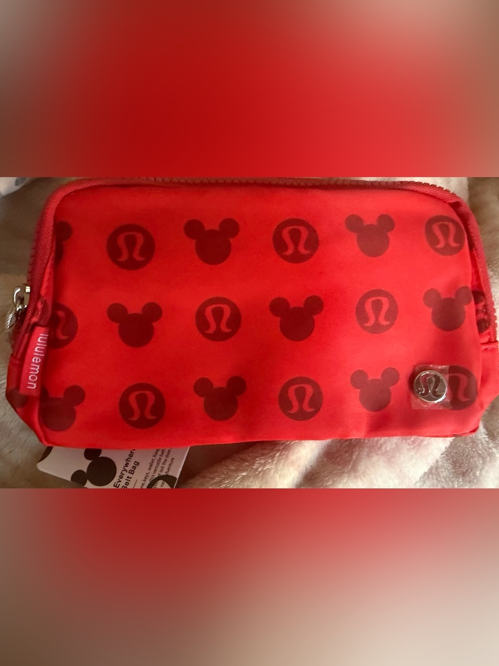 Disney Red and Black Everywhere Belt Bag 1L